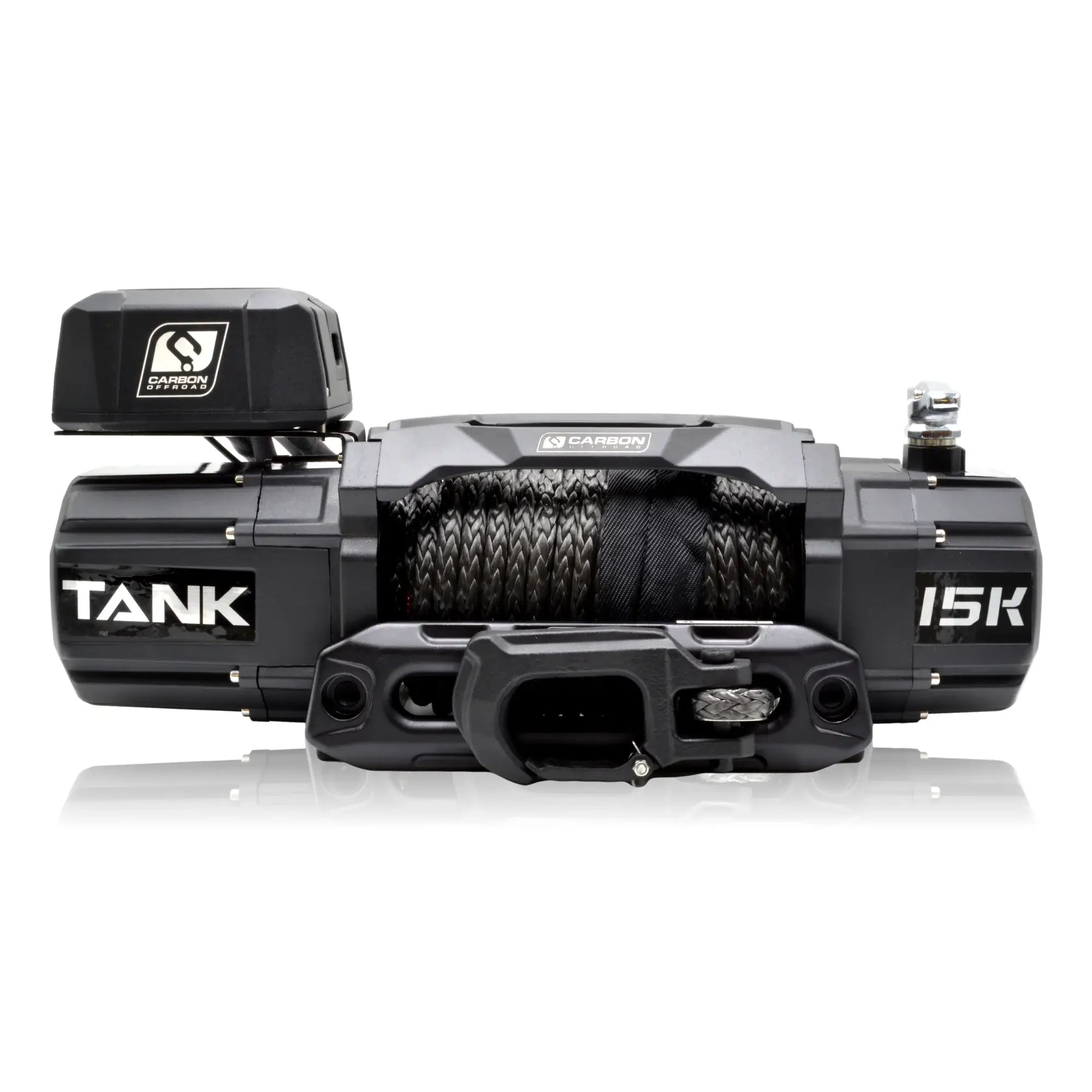 Carbon TANK - 15000lb Winch 12V - NO HOOK | Carbon Offroad