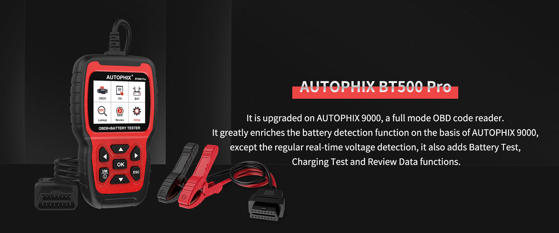 Autophix BT500 Pro OBD code reader & battery tester | Autophix