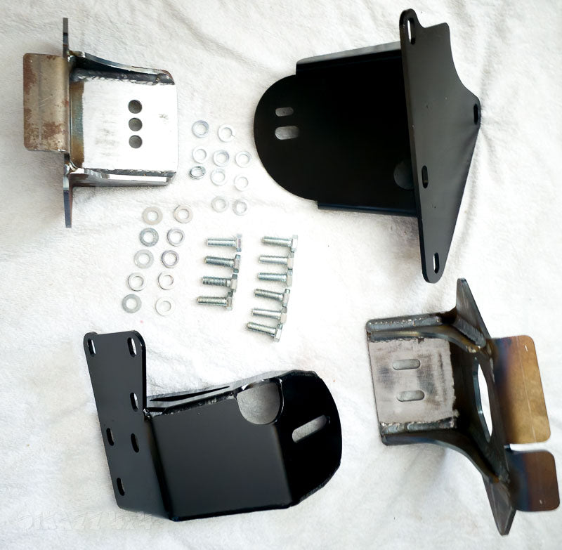 Fusion Fab BMW M57N2 GQ / GU Full Weld In Engine Mount Kit with Insulators | Fusion Fab Industries