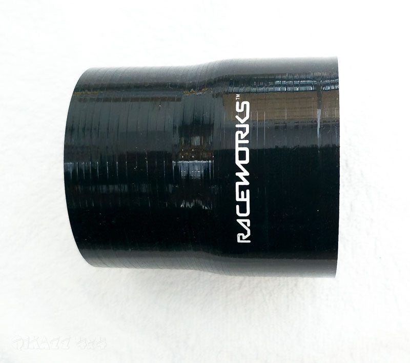 Raceworks 3-3.25″ / 76-83mm Silicone Reducer – Black