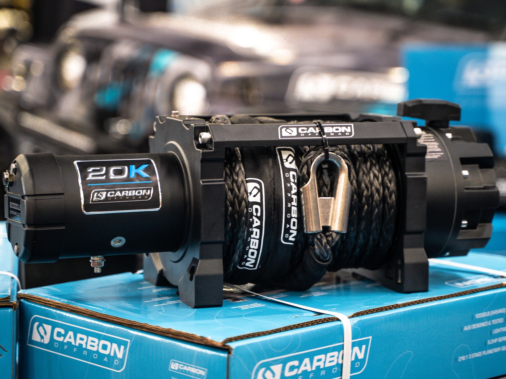 Carbon Scout Pro - 20000lb Extreme Duty Truck Winch | Carbon Offroad