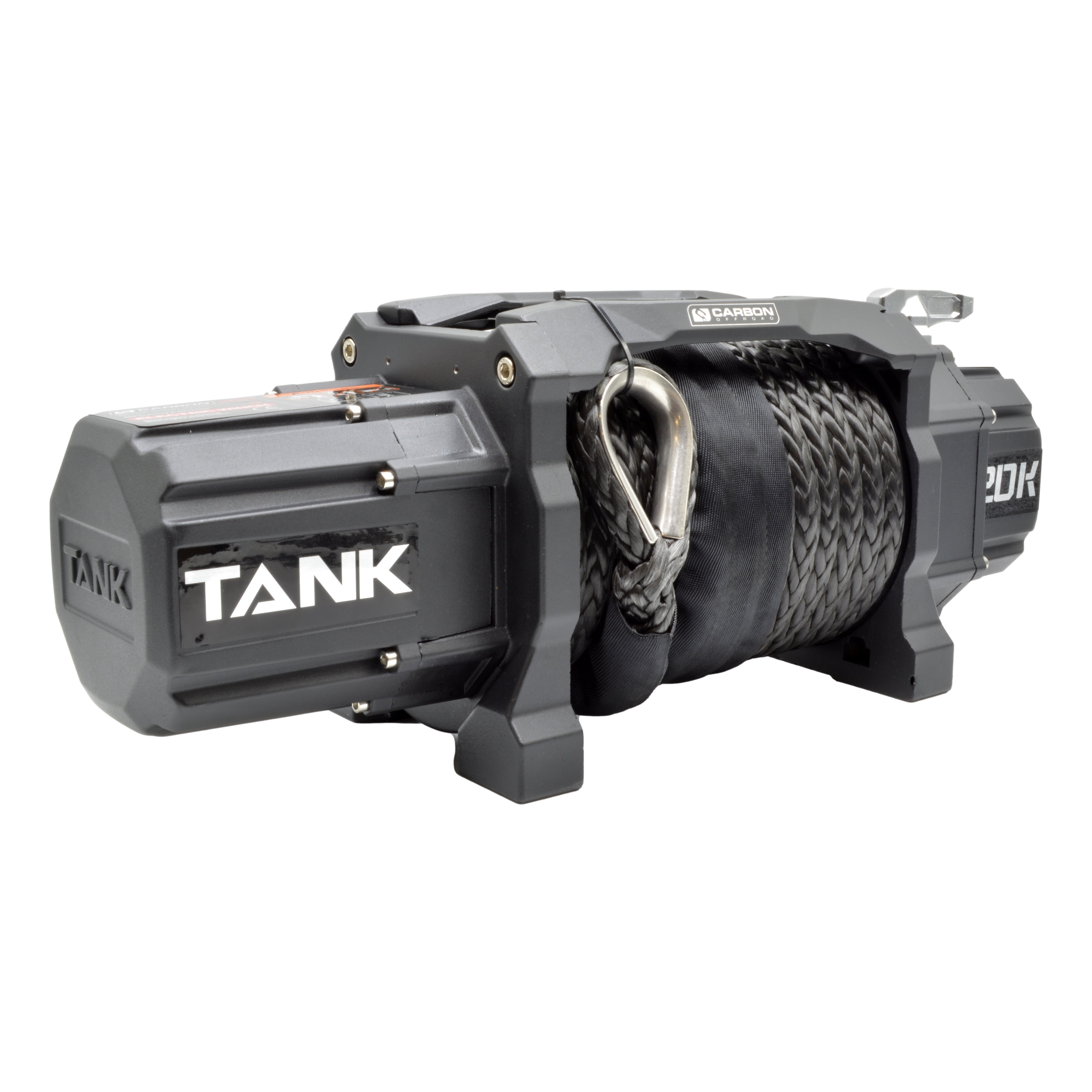 Carbon TANK - 20000lb Winch 12V No Hook | Carbon Offroad