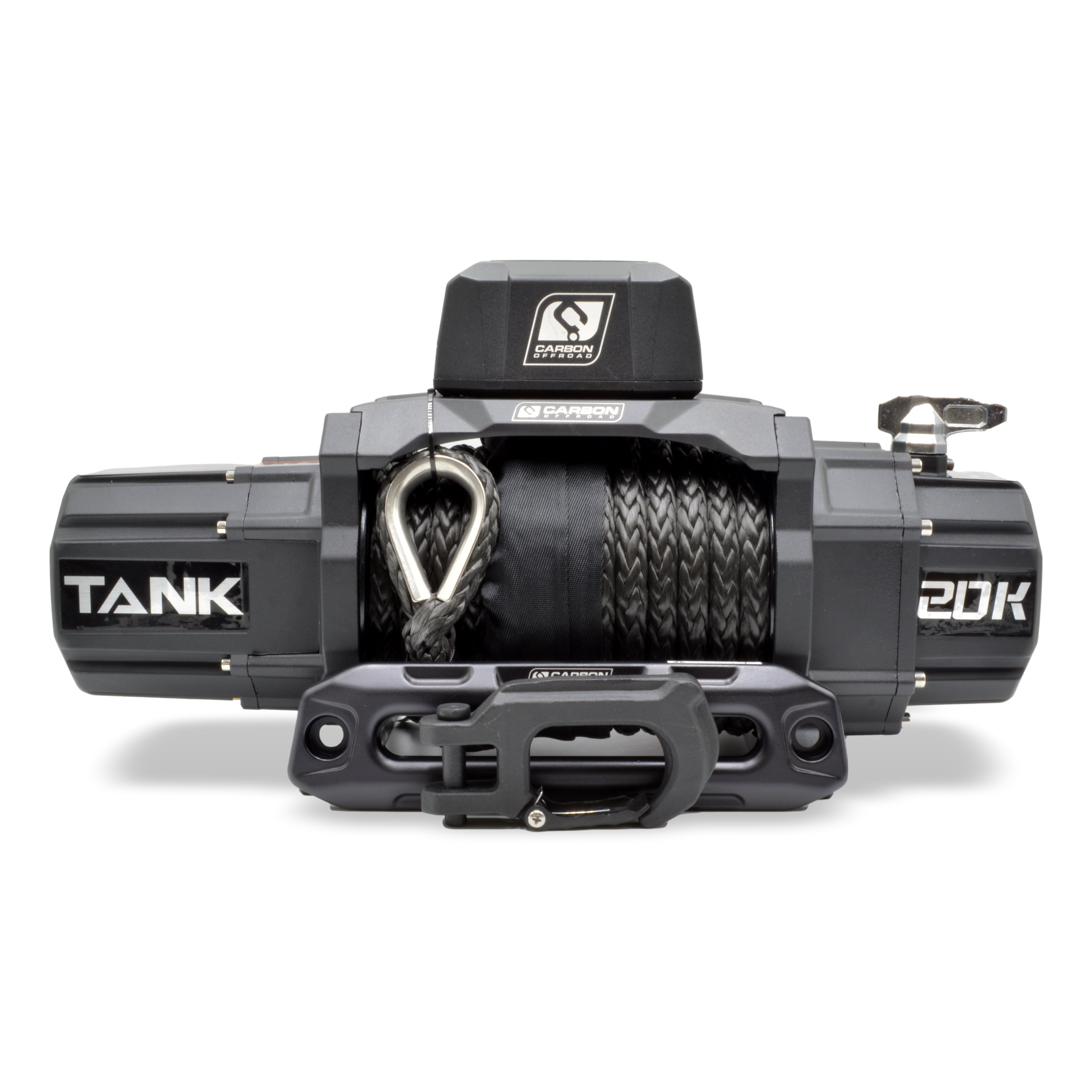 Carbon TANK - 20000lb Winch 12V No Hook | Carbon Offroad