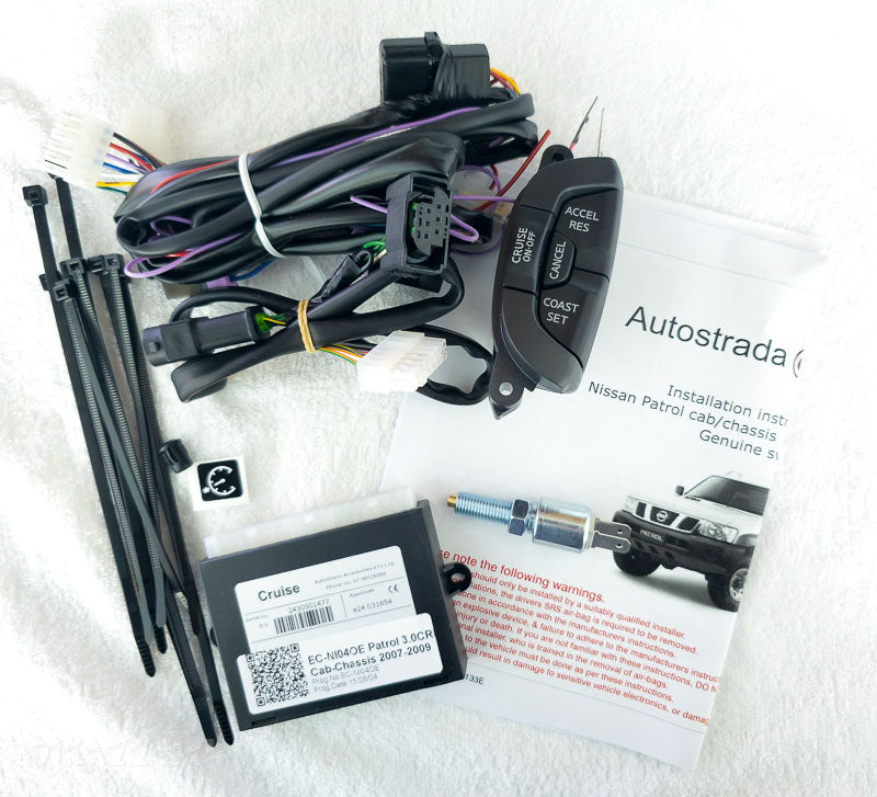 Autostrada E-Cruise Cruise Control Kit for Nissan Patrol GQ Y60 with M57 Engine inc LH Stalk Switch - BMW Pedal | Autostrada