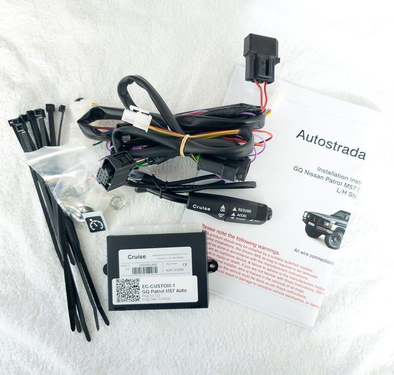 Autostrada E-Cruise Cruise Control Kit for Nissan Patrol GQ Y60 with M57 Engine inc LH Stalk Switch - ZD30CR Pedal | Autostrada