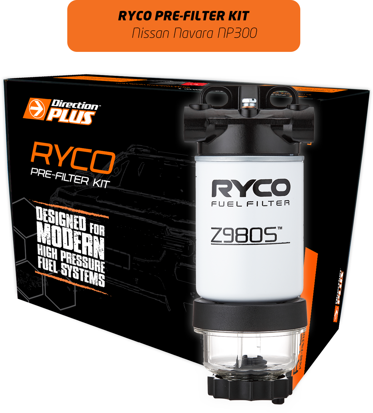 Direction Plus™ Ryco Pre-Filter Kit for Nissan Navara NP300 - RC630DPK