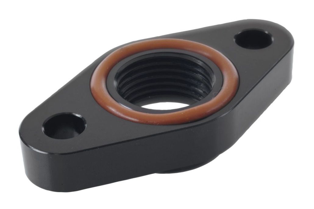 Raceworks 50.8mm Turbo Oil Drain to AN-10 O-Ring Port Adapter