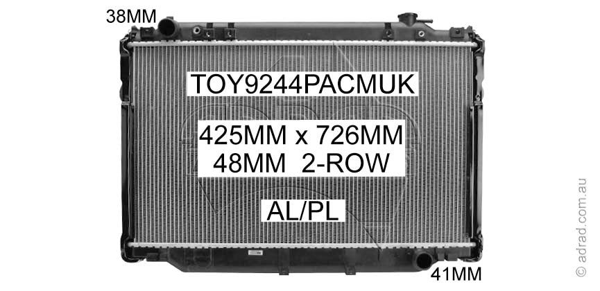 Adrad Alloy / Plastic Radiator for Toyota Landcruiser 80 Series Manual Diesel 90-98 HZJ80 + QIKAZZ Ultimate Fan | Adrad