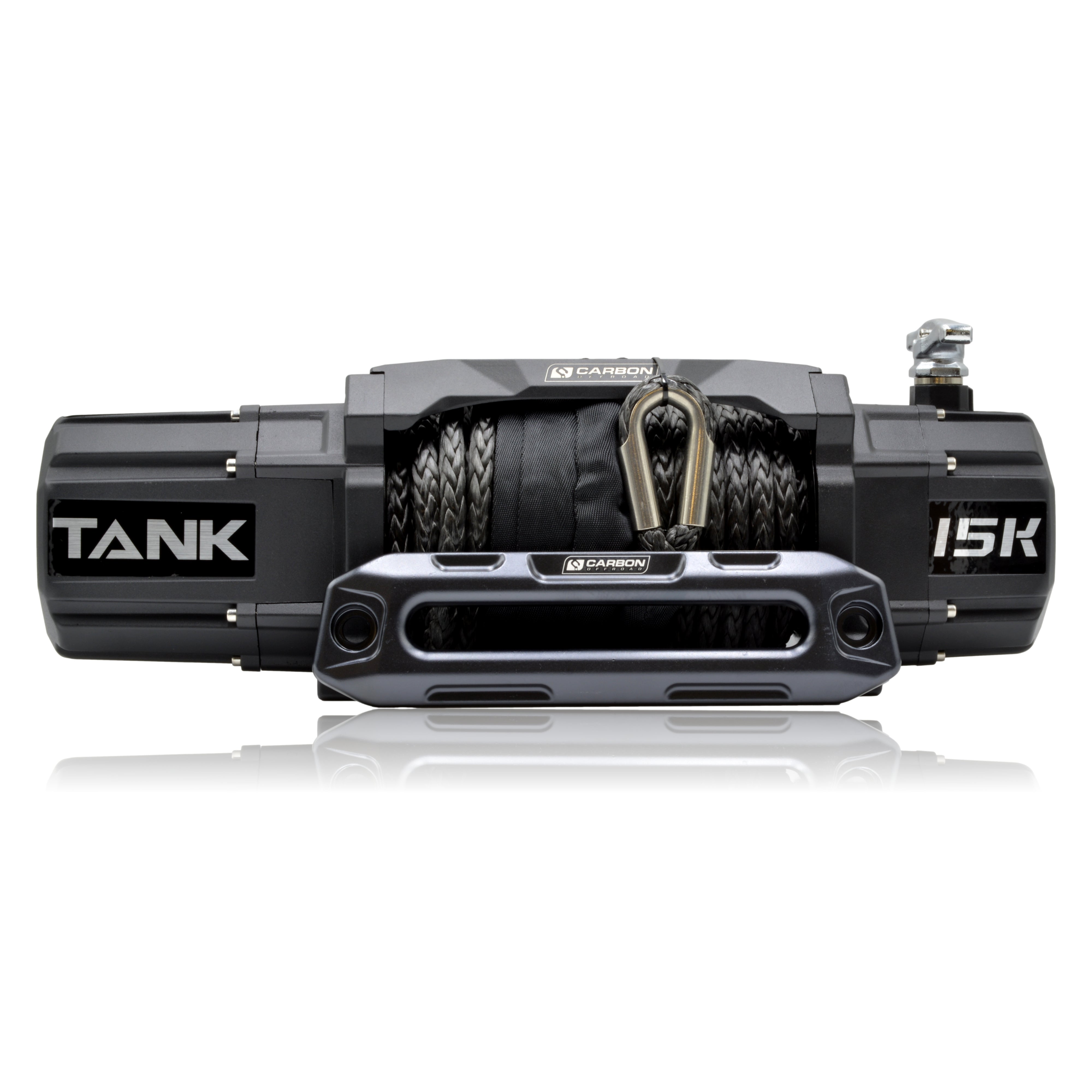 Carbon TANK - 15000lb Winch 12V - NO HOOK | Carbon Offroad