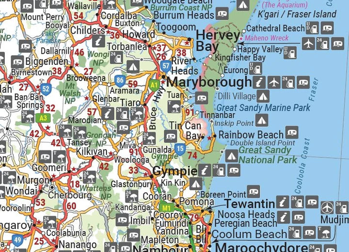 Hema Queensland Handy Map | Hema