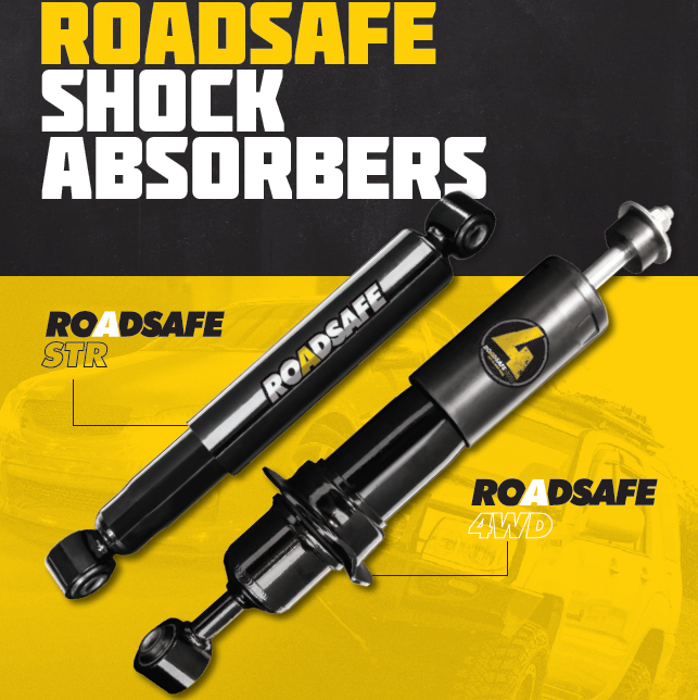 Roadsafe 4wd Nitro Gas Left Hand Rear Shock Absorber for Toyota Bundera ALL RJ70 11/84-91 | Roadsafe