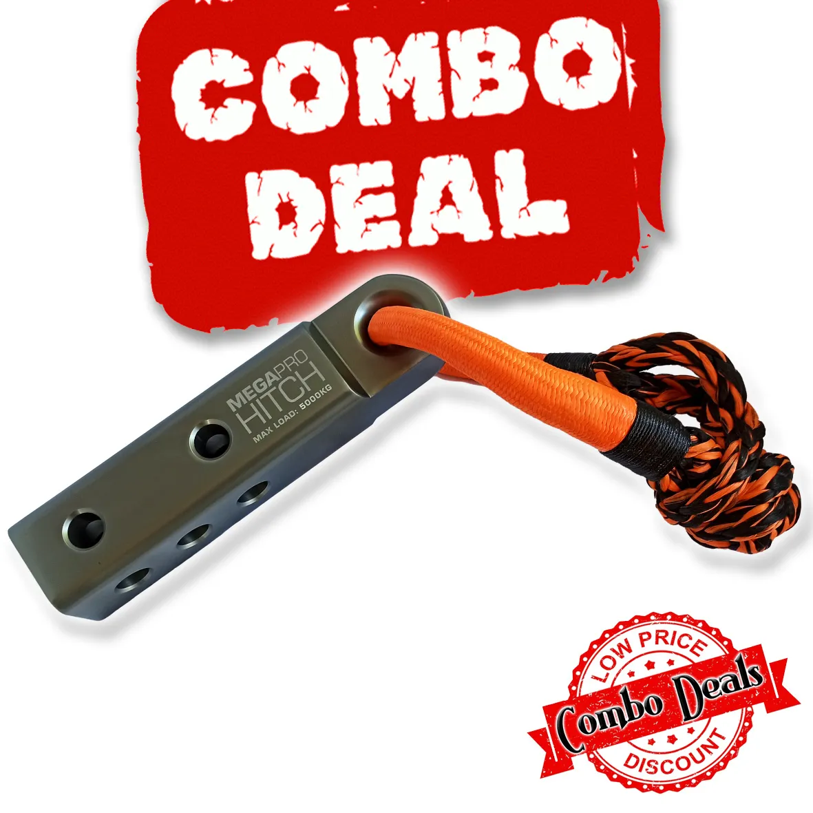 Carbon Recovery Hitch and Soft Shackle Combo Deal | Carbon Offroad